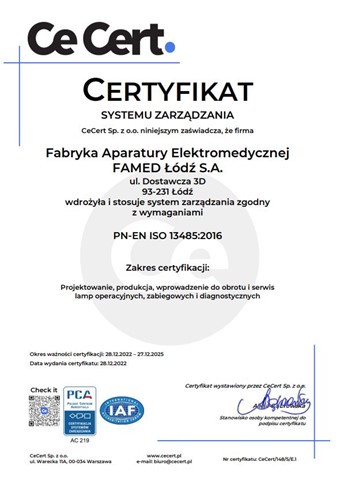 Certyfikat - PL